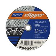 Disque à tronçonner métal inox Norton 230 x 2,5 x 22,23 mm Type 41