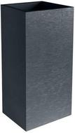 Pot Carré Haut GRAPHIT 39,5x39,5x80cm 31L Gris Anthracite