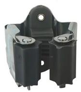 Porte balai à visser Acier zingué/caoutchouc noir 50x50x41 Blister de 1