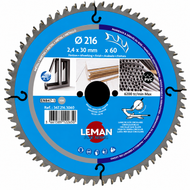 Lame scie circulaire finition Ø216 alésage 30 - Leman