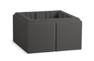 Elément pilier LISSE 30x30x17CM NOIR