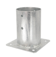 PIED DE POTEAU ROND A BOULONNER PPJRB80