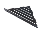 Tablette d’angle TI-Shelf LM1+ Dural alu noir mat avec rebord