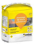 Mortier de montage pour béton cellulaire et carreaux de terre cuite WEBERCEL BLOC 5KG