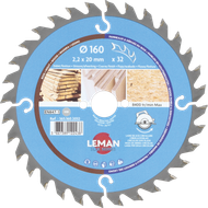 Lame scie circulaire bois Ø190 alésage 30 - Leman