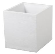 Pot Carré GRAPHIT 39,5x39,5x43,5 cm 31L Blanc Cérusé