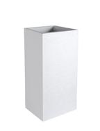 Pot Carré Haut GRAPHIT 39,5x39,5x80cm 31L Blanc Cérusé