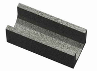 Bloc linteau en béton - long. 50CM x haut. 20CM x ep. 20CM