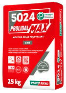 Mortier-colle carrelage PROLIDAL MAX améliorée polyvalent C2 ET/EG 5kg (5024)