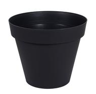 Pot rond TOSCANE 170L polypropylène gris anthracite Ø80cm