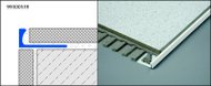 Profilé de finition carrelage - Chant droit PVC Blanc - Longueur 250 cm - Ht 10 mm - CL 1001/250