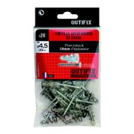 Cheville autoforeuse en zamak Ø4,5 x 35mm avec vis TR