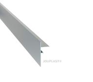 Jonction finition clipsable long. 100MM -  Laqué Gris aluminium
