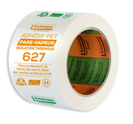 Ruban adhésif pare-vapeur 627 pour plaques d'isolation -  Rouleau de 75MM x 66M
