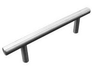 Poignée barre A visser Inox brossé 208x12x33 Blister de 1