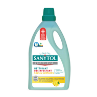 Bidon de nettoyant désinfectant sols et surfaces Sanytol citron 5 L