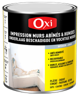 Impression Murs Abîmés et Humides OXI - Mat Blanc - Pot de 0,5L
