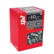 Cheville métallique à expansion STELLIX SPIT avec vis TR Ø6x40MM  Ø10x35MM - Boite de 50 pièces