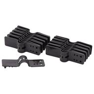 CLIP DE FIXATION POUR BRISE-VUE NOIR 20 PCS