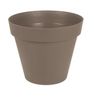 Pot rond TOSCANE Ø 80 cm H 66 cm 170 L taupe