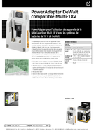 Adaptateur batterie DeWalt Multi-18V Laserliner