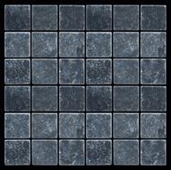 Mosaïque VULCANO BLACK 4,8 x 4,8 cm Marbré Plaque de 30,5