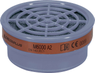 Lot de 2 galettes A2 pour demi-masque protection gaz M6000EA2R