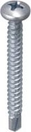 Vis autoperceuse PHILLIPS N°2 Tête cylindrique bombée Acier zingué 3,5x13 Blister de 100