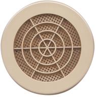 Grille ronde Ø125MM sable avec moustiquaire - Autogyre