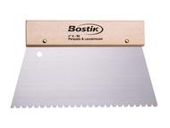 Spatule crantée Bostik métal n°4-69 pour colle parquet