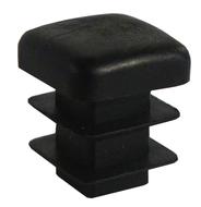 Embouts carré rentrant A ailettes Plastique noir 40x40 Blister de 4