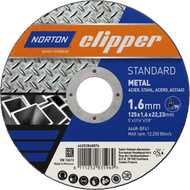 Disque à tronçonner STANDARD METAL/INOX 125x1,6x22,23 T41