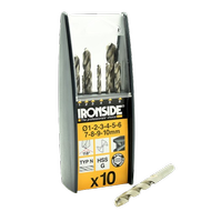 Coffret 10 forêts métal HSS PRO 1 à 10MM