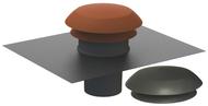 Chapeau de toiture Ø150/160MM pour tuile et ardoise - Autogyre