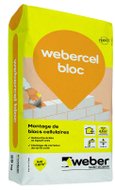Mortier de montage pour béton cellulaire et carreaux de terre cuite WEBERCEL BLOC 25kg