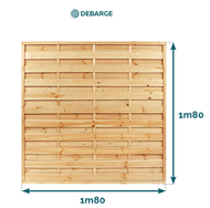Ecran 'alterné' droit traité cl4 - 45x1800 en 1,80m