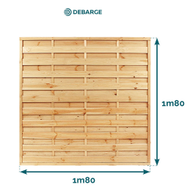 Ecran 'alterné' droit traité cl4 - 45x1800 en 1,80m