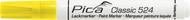Marqueur pica peinture laquee jaune - Pica