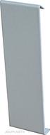 Jonction droite long. 100MM -  Laqué Gris aluminium