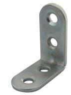 Equerre de chaise Bouts ronds Acier zingué 120x120x15