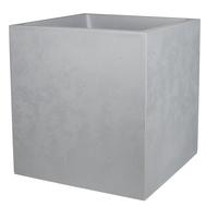 Pot carré BASALT 31L polypropylène décor béton gris