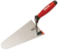 Truelle lisseuse inox bout rond 22CM manche bi-matiere - Taliaplast