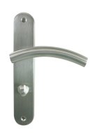 ENSEMBLE DE POIGNEES DE PORTE TUBA INOX MAT CONDAMNATION 195