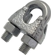 Serre-câble étrier Acier galvanisé Ø10mm H:42mm Blister de 2