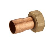 RACCORD DROIT ECROU PRISONNIER F 3/4-Ø16 LAITON CUIVRE
