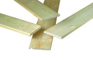 Planche de Rive Sapin pour toiture - Profil 1 congé rainuré - 26x195mm L.4,80m