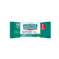 Paquet de 120 lingettes désinfectantes multi-usages Sanytol eucalyptus Paquet de 120 lingettes désinfectantes multi-usages Sanytol eucalyptus