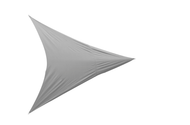 Voile d'ombrage triangulaire 3,6 x 3,6M en polyester 180G - Gris