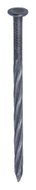 Pointe torsadée Tête plate Acier fil clair 4,5x110 Barquette de 1kg