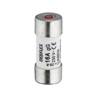 Fusible avec voyant - 10,3x25,8- 16A 220V - Sachet de 3 pièces